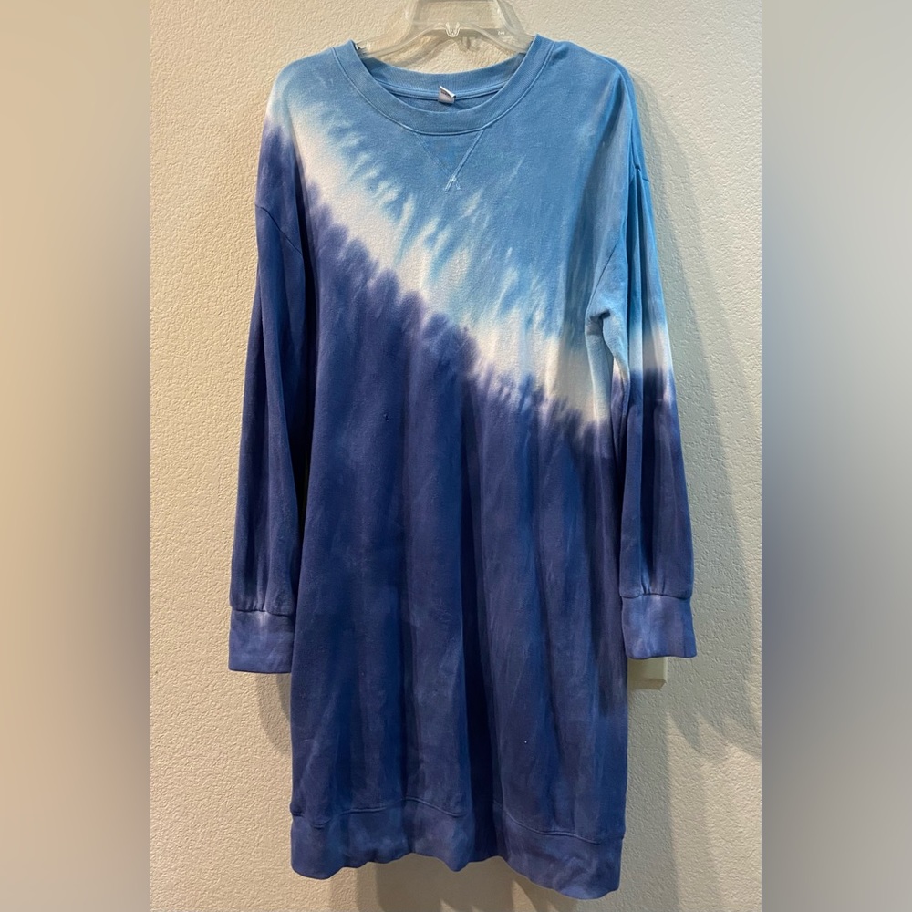 Tie dye sweater dress